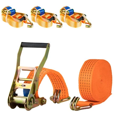 4x Spanngurt mit Ratsche 4t 6m 4000kg daN Zurrgurte LKW Anhänger 4 to 6 Meter - Bild 1 von 4