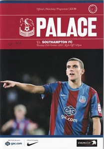 Programme Crystal Palace v Southampton Carling cup 4th Rd 25.10.2011 - Picture 1 of 1