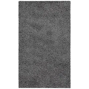 Mainstays Gray Solid Casual Tufted Shag Indoor100% Polyester Yarn Area Rug - Picture 1 of 6