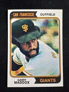 1974 Topps Baseball Card # 178 Garry Maddox - San Francisco Giants