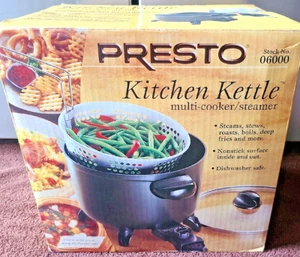 New 2001 Presto 6Qt Kitchen Kettle Multi-Cooker steamer Non-Stick #06000 - Picture 1 of 1