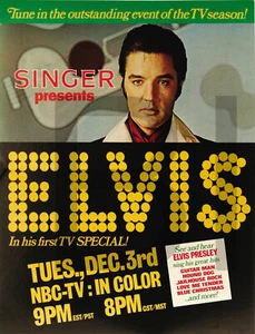 1968 Elvis Presley Comeback Special Ad 11 x 14" Photo - Picture 1 of 1