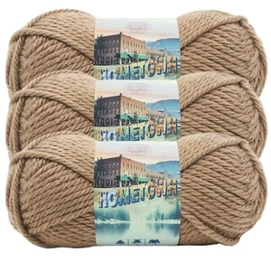 (3 Pack) Lion Brand Yarn 135-123Y Hometown Bulky Yarn, Hoboken Honey - Picture 1 of 4