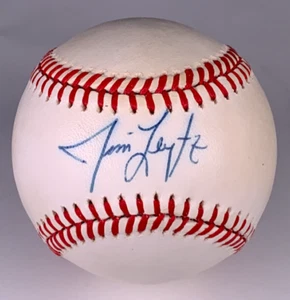 Jim Leyritz New York Yankees Autographed Signed Baseball AMCo COA 28242 - Picture 1 of 3