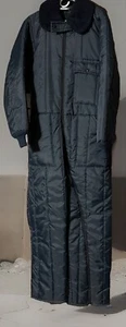 VTG SEARS WORK LEISURE Snowsuit MENS 42 Blue Snowmobile Snow Coveralls Hooded - Picture 1 of 9