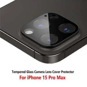 Tempered Glass Camera Lens Cover Protector For iPhone 15 Pro Max - Picture 1 of 3
