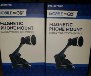 Magnetic Phone Mount Dash And Window Compatible Lot Of 6 Mobile To Go - Picture 1 of 4