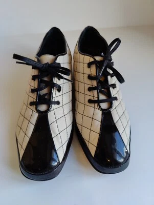 Amalfi Zapato Italiano Mujer Conducción Blanco y Negro Estampado Mujer Talla 7.5 Foto 1 de 4