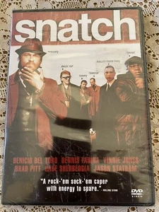 SNATCH NEW/SEALED WIDESCREEN/FULL SCREEN DVD Comic Gangster Caper RATED R FREE S - Picture 1 of 2