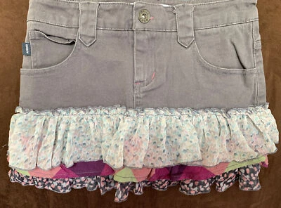 FALDA DKNY NIÑAS TALLA 10 DENIM CON VOLANTES ¡SÚPER LINDA!! Foto 1 de 4