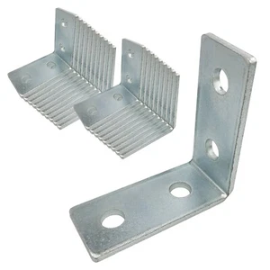 (20) 4 Hole, L Shaped 90 Degree Connector Bracket for 1-5/8" Strut Channel - Picture 1 of 6