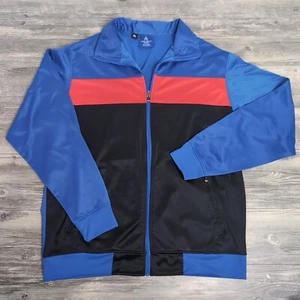 Vtg Royal Threads Canada Track Jacket Full Zip Men's XL Colorblock Warm Up Coat - Picture 1 of 10