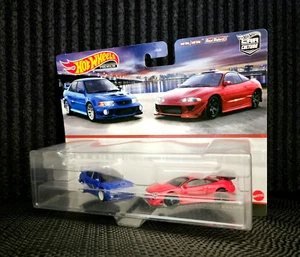 Hot Wheels Mitsubishi Lancer Evolution VI + '95 Mitsubishi (2023) Real Riders - Picture 1 of 5