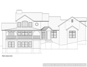 Full Set of two story 3 bedroom house plans 3,821 sq ft - Picture 1 of 8