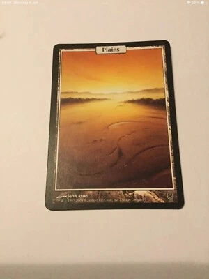 TCG MtG 186 Magic the Gathering Unhinged Full Art Land Plains NM - Bild 1 von 2