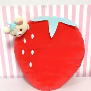 Cojín San-x Rilakkuma Korilakkuma Fresa Fiesta Peluche Blanco Oso Fruta JP - Imagen 1 de 24
