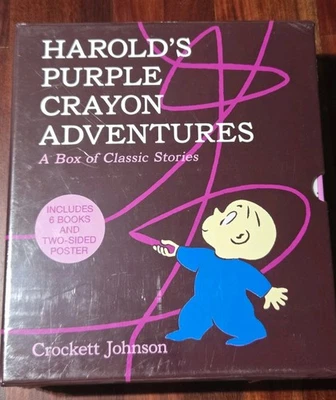 Harold's Purple Crayon Adventures Book Box Set Of 6 Poster Brand New - Image 1 of 4