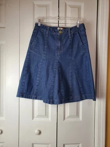 Levi's Jeans Skirt Size 4 Blue Fit & Flare Knee length - Picture 1 of 11