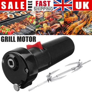 NEW Universal Electric BBQ Rotisserie Grill Roast Rod Spit Kit Motor Meat Skewer - Picture 1 of 18