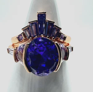 Größe 7 Bombe Party Ring - RG66000 All The Time We Have - 2 Bänder - Bild 1 von 6