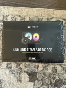 CORSAIR - iCUE LINK TITAN 240 RX Liquid CPU Cooler with RGB Lighting - Black - Bild 1 von 5