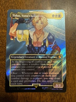Tidus, Yuna's Guardian (Borderless) (Surge Foil) Commander: Final Fantasy Foil - Image 1 of 2