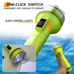 LED Diving Flashlight Portable Underwater Handheld Light for Diving Fishing US - Picture 1 of 9