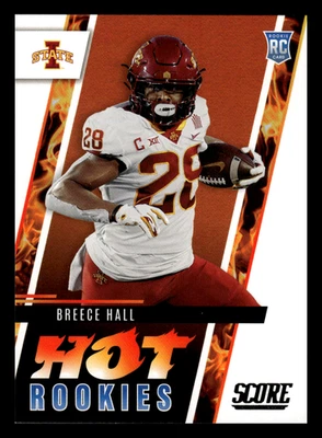 2022 Panini Score Breece Hall #HR5 Iowa State Cyclones Hot Rookies NFL Rookie RC - Image 1 of 2