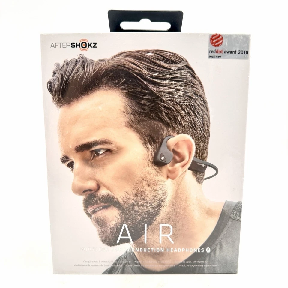 AfterShokz AIR Slate Grey AS650 Wireless Bone Conduction Headphones - BRAND NEW - Image 1 of 3