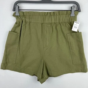 Tilly's NWT Sky and Sparrow Womens M Green Paperbag Casual Shorts - Picture 1 of 9