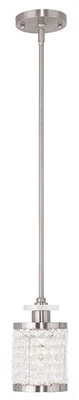 Livex Lighting 50560-91 Grammercy Mini Pendant Brushed Nickel - Image 1 of 4