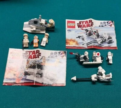 LEGO 8083 y 8084 Rebel Troop & Snowspeeder Battlepacks 2010 8 minifiguras completas  Foto 1 de 4