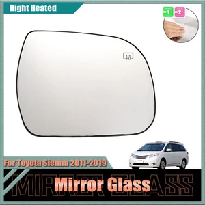 Mirror Glass For Toyota Sienna 2011-2019 Right Side Rearview Heated Function - Picture 1 of 5