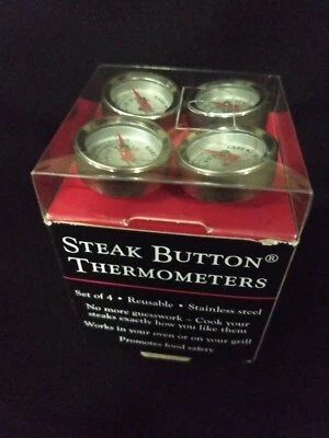 Charcoal Companion Steak Button Thermometers (set of 4) - Image 1 of 4