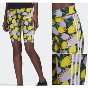 Adidas | All-Over Floral 3-Stripe Cycling Biker Shorts 11" Inseam Women's XS - Picture 1 of 7