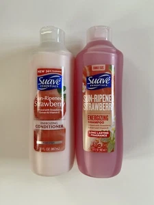 Suave Essentials Shine Shampoo, Sun Ripened Strawberry & Conditioner 30 oz Each - Picture 1 of 1