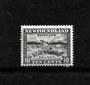 Newfoundland Stamp-Scott # 193-10c-Mint/NH-OG-1932-37-Salmon Leaping - Picture 1 of 1