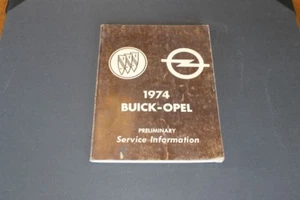1974 Buick-Opel Preliminary Factory Service Information Manual. - Picture 1 of 1