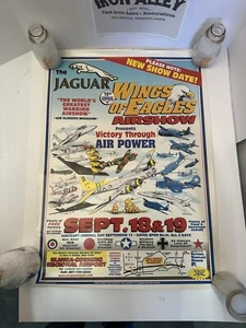 1999 Wings Of Eagles Event Poster Original Jaguar, Victory Through AirPower VG - Picture 1 of 7