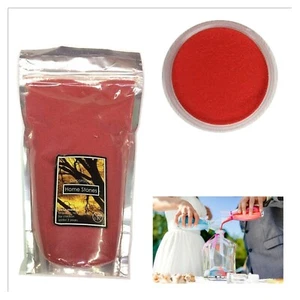 sabbia colorata decorativa hervit rosso per decorazioni riempi vaso bottiglia - Picture 1 of 4