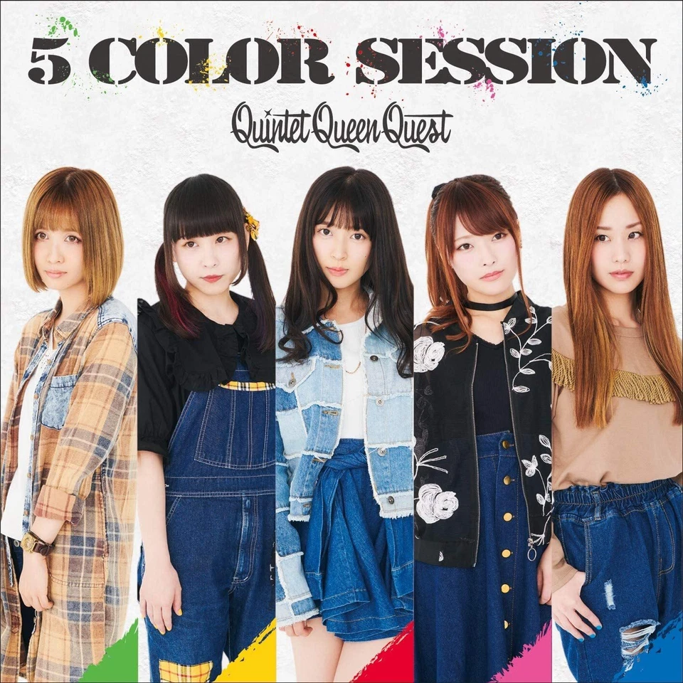 Quintet Queen Quest 5 COLOR SESSION 2018 1st Mini Album CD New J-Girls Rock Band Foto 1 de 1