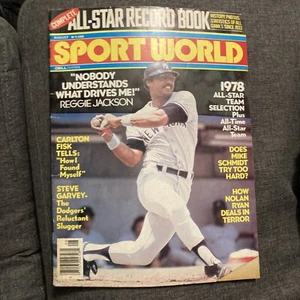 Original Vintage August 1978 Sports World Baseball Magazine Reggie Jackson Cover - Picture 1 of 3