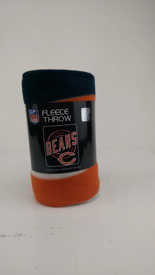 Nueva manta polar suave Lt Wt 50" X 60" campaña NFL Chicago Bears Foto 1 de 4