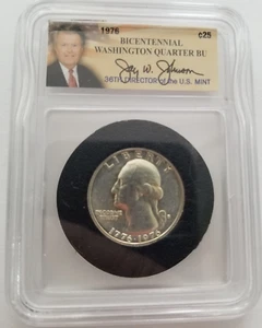 1776 - 1976 S Silver Bicentennial Quarter Jay Johnson 38th Director of US Mint - Picture 1 of 6