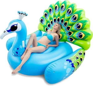 Flotador Gigante Inflable En Forma De Pavo Real, Inflable Para Piscina Para Adul - Imagen 1 de 12