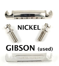 Bridge GIBSON tailpiece + studs - nickel - guitare Les Paul - SG - ES335  for sale