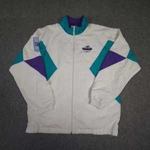 Champion jacket Womens MEDIUM white track full zip long sleeve winter Size M - Picture 1 of 13