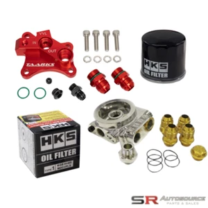 Greddy Taarks (Red) Oil Relocation and Cooler Prep Package with Filter SR20 - Picture 1 of 3