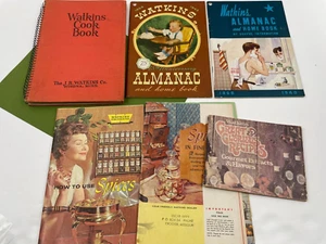 Vintage Cookbooks Cook Book Lot Watkins Almanac Home Book 1936 1940  Booklets - Picture 1 of 8