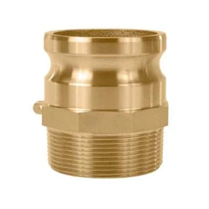 Gloxco Brass Type F Cam and Groove Fitting, 3" Male Camlock Adapter x 3" Male... - Picture 1 of 1